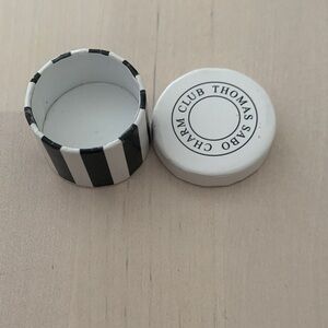 Thomas Sabo Black and White Round Trinket Box